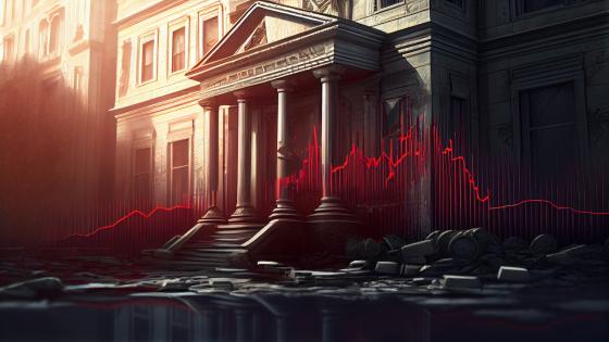 Image of bank in distress
