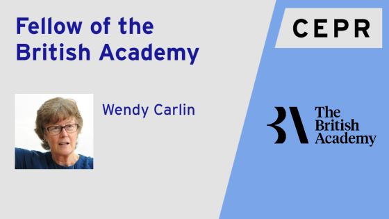 Wendy Carlin elected Fellow of the British Academy