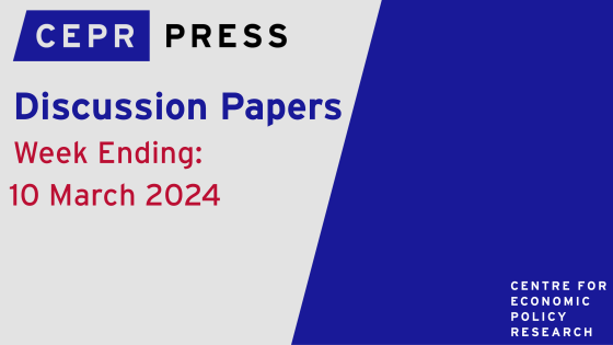 New Discussion Papers: Week ending 11 March