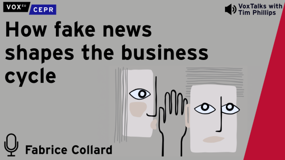 How fake news shapes the business cycle. VoxTalks with Tim Phillips interviewing Fabrice Collard