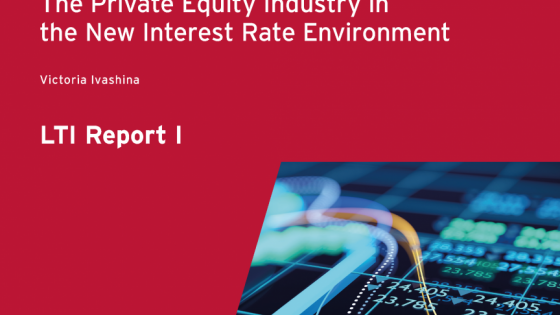 New CEPR/LTI Report on 'The Private Equity Industry in the New Interest Rate Environment'