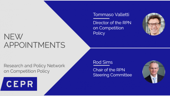 New Director and Chair of Steering Committee for CEPR's Competition Policy RPN