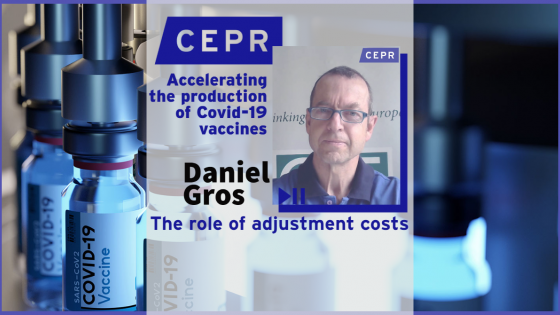 Accelerating the production of Covid-19 vaccines: The role of adjustment costs