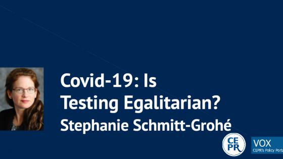 Covid-19: Is Testing Egalitarian?