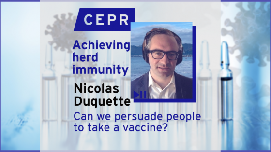 Achieving herd immunity: Can we persuade people to take a vaccine?