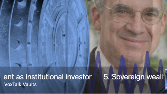 Sovereign wealth funds: government as institutional investor