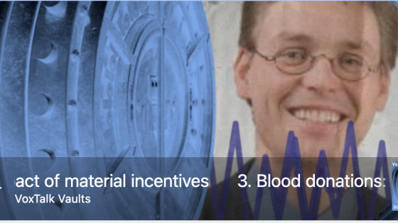 Blood donations: the impact of material incentives