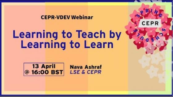 CEPR-VDEV Learning to Teach by Learning to Learn - Title Card 