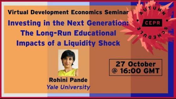 CEPR-VDEV - Investing in the Next Generation- The Long-Run Educational Impacts of a Liquidity Shock
