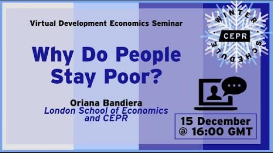 CEPR-VDEV - Why Do People Stay Poor? Title card 