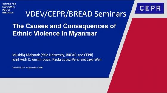 VDEV-CEPR-BREAD - The Causes and Consequences of Ethnic Violence in Myanmar - Title card