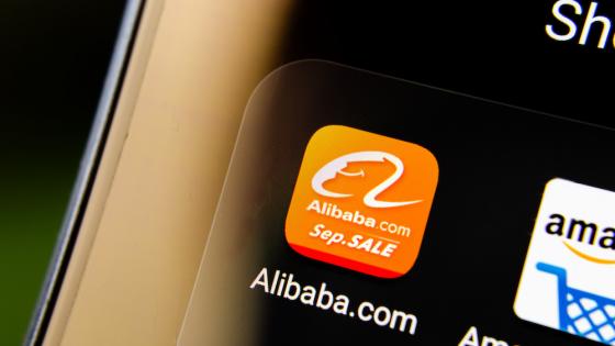 Photo of Alibaba and Amazon apps on mobile phone