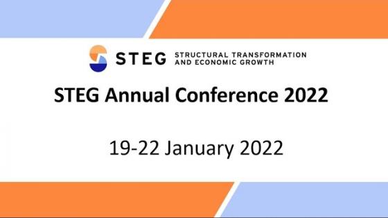 White background with black text "STEG annual conference 2022" with STEG logo