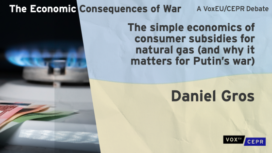 Banner for Vox debate on the economic consequences of the war