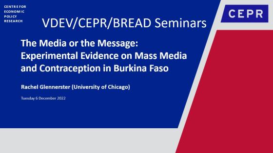 The Media or the Message: Experimental Evidence on Mass Media and Contraception in Burkina Faso