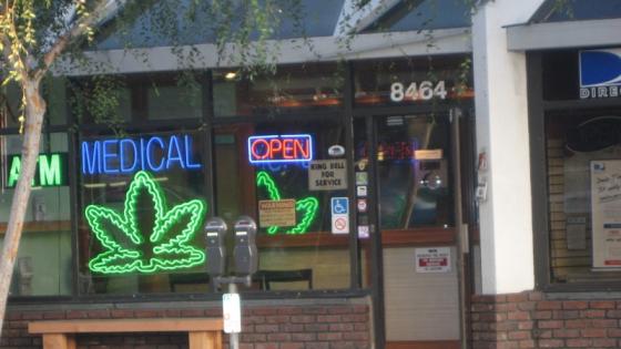 Medical marijuana shop in California