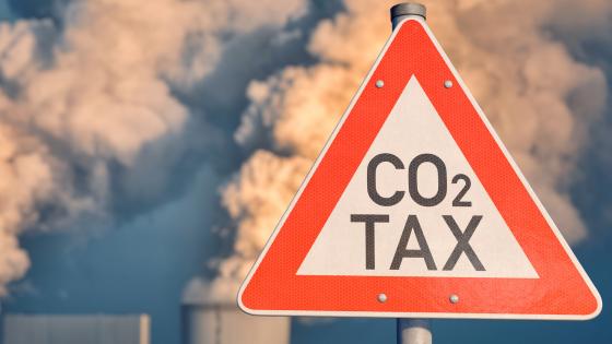 CO2 tax sign