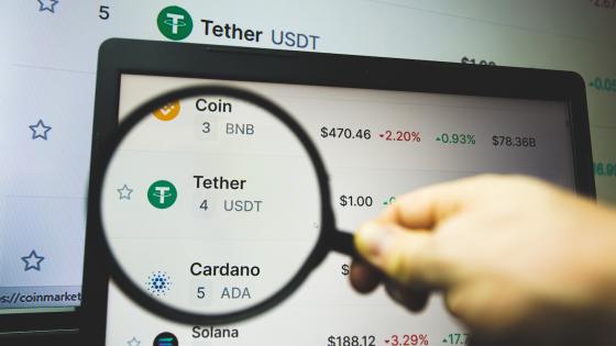 Tether on cryptocurrency market