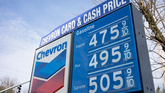 Gasoline prices in Oregon, US