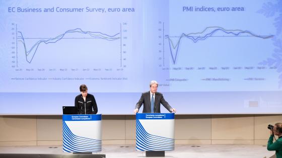 Paolo Gentiloni and Veerle Nuyts present the Winter 2023 forecast