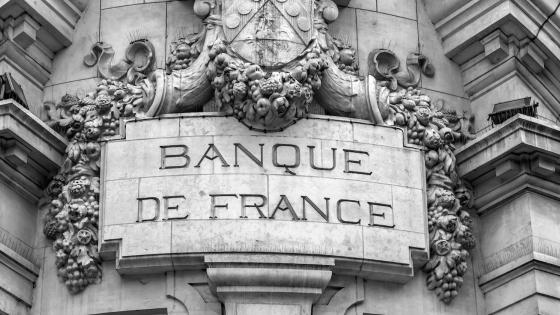 Plaque on Banque de France building