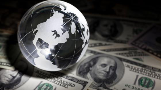 Globe and dollars