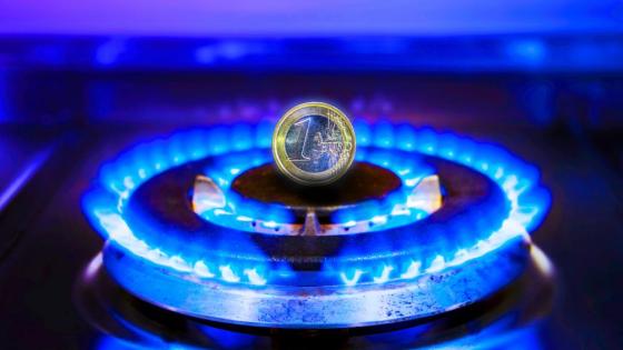 Burning euro on gas stove