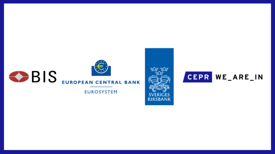 BIS, ECB, Riksbank and CEPR WE_ARE_IN logos