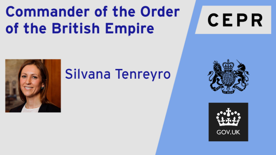 Silvana Tenreyro appointed a Commander of the Order of the British Empire (CBE)