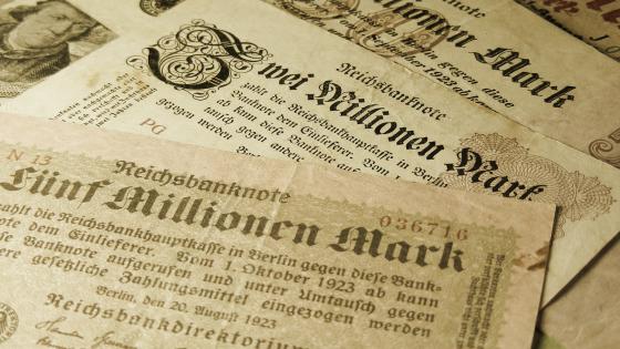 Money from the Hyperinflation in the Weimar Republic in 1923