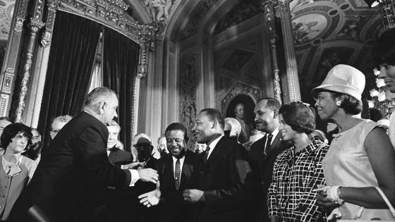 Lyndon Johnson and Martin Luther King, Jr