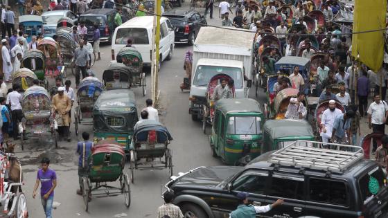 Traffic in Dhaka, Bangladesh
