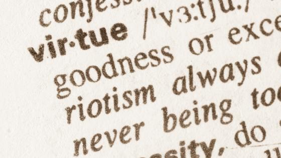 Dictionary definition of "virtue"