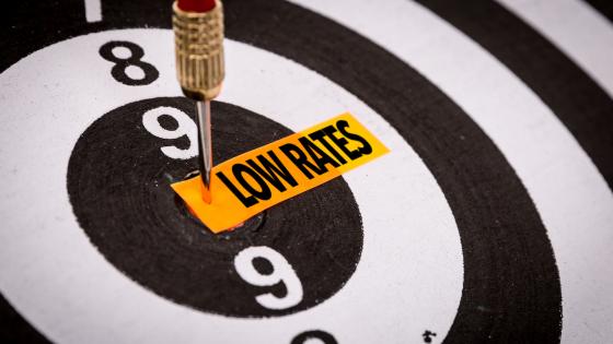 Low rates target on dart board