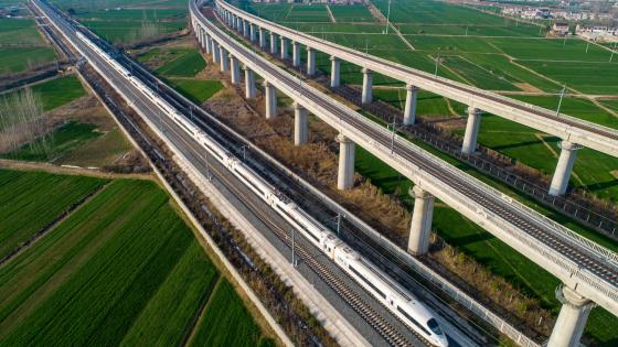 High-speed rail in Jiangsu Province, China