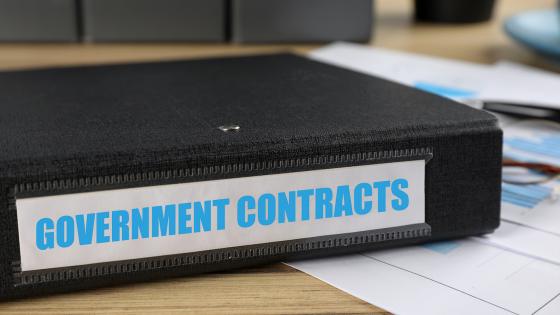 Government contract folder