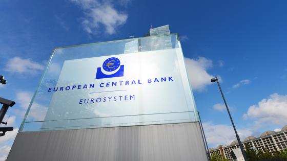 Sign outside ECB headquarters