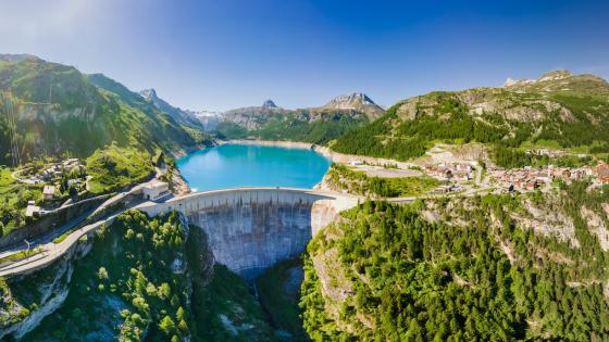 Dam in French Alps