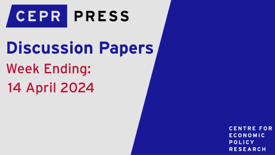 New Discussion Papers: Week ending 14 April