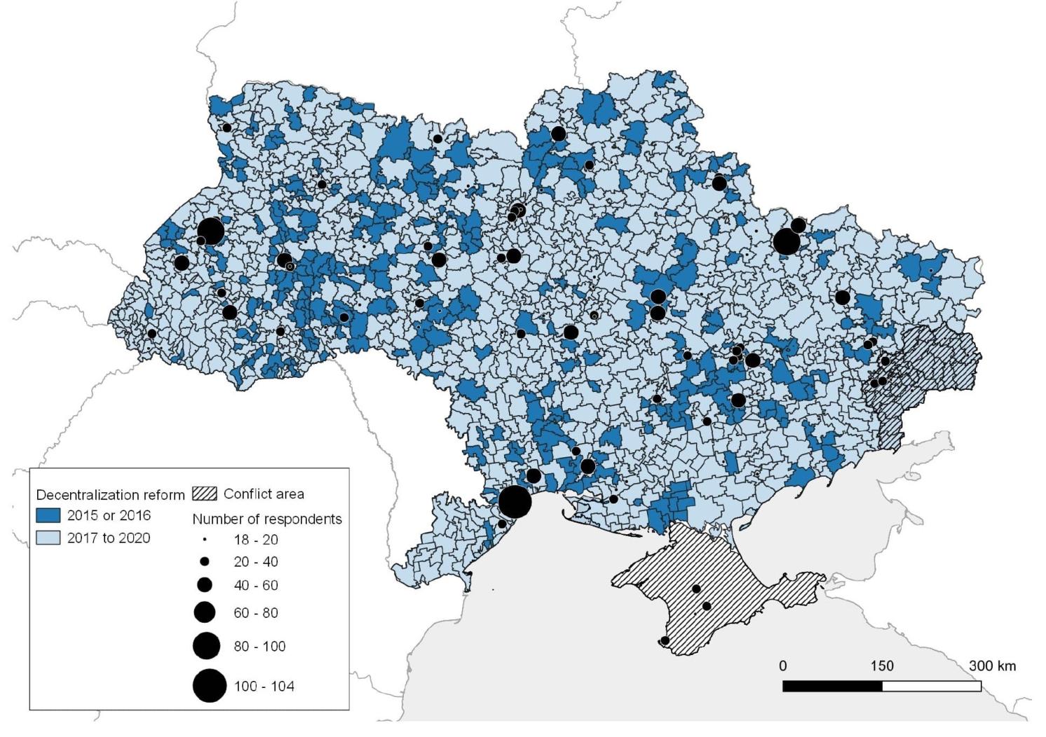 Figure 1 Decentralisation reform in Ukraine between 2015 and 2020