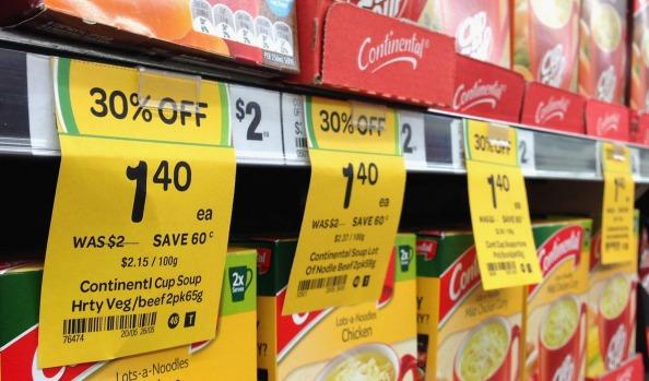 reduced supermarket prices