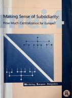 MEI 4: Making sense of subsidiarity: How much centralization for Europe?